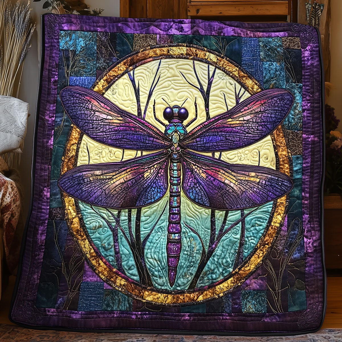 Purple Dragonfly WX0805029CL Quilt