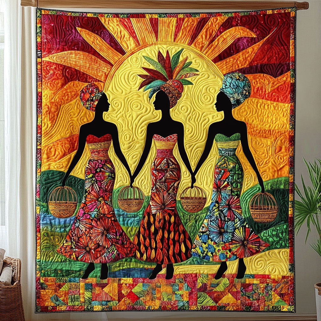African Woman KL2011001CL Quilt