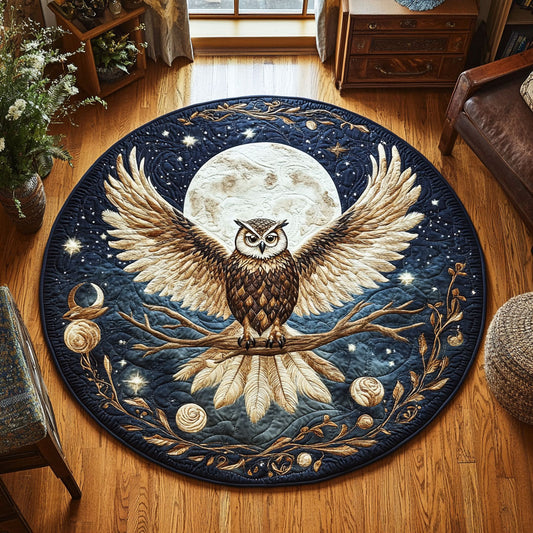 Celestial Owl CW1108003CL Quilted Round Mat