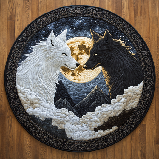 Under The Moonlight CQ0505031CL Quilted Round Mat