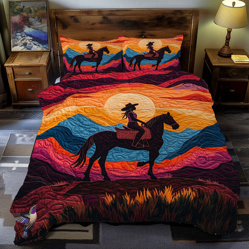 Cowboy Sunset WY2311062CL Duvet Cover Set