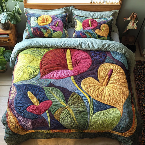 Elegant Anthurium XR1209055CL Duvet Cover Set