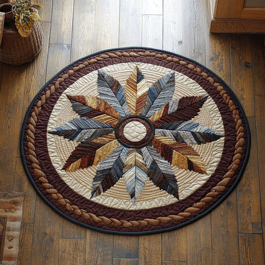 Sun Feather Bloom CP1007011CL Quilted Round Mat