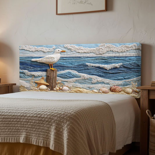 Seaside Gull CP1712001CL Quilted Headboard Slipcover