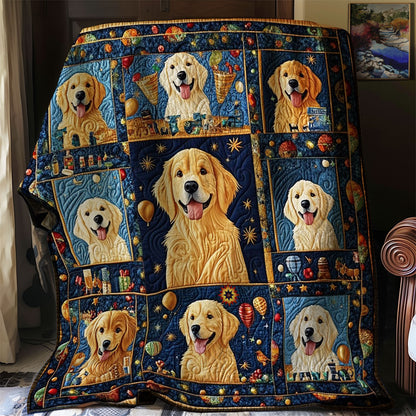 Golden Paws Celebration WJ1912016CL Quilt