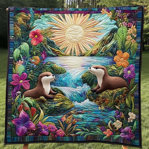 Otter Family WJ1504007CL Quilt