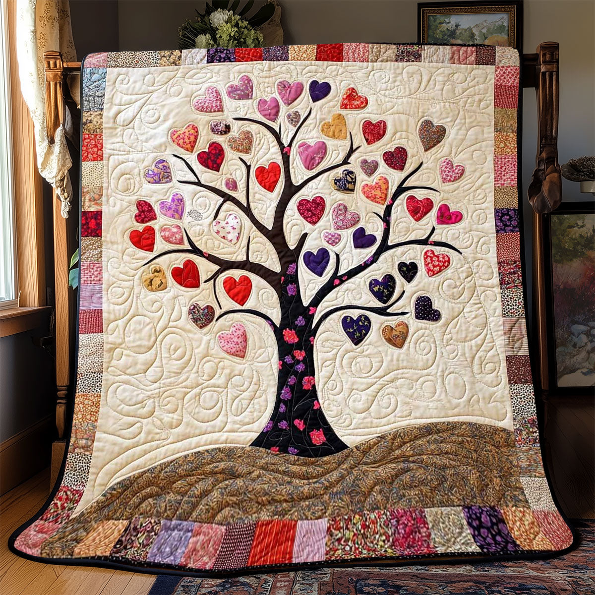 Heartful Tree Of Life WP0201026CL Quilt