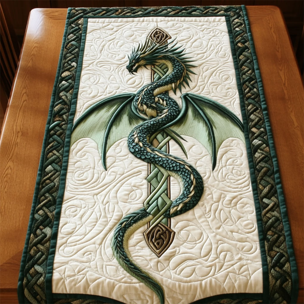 Celtic Sword Dragon WY2204008CL Quilted Table Runner