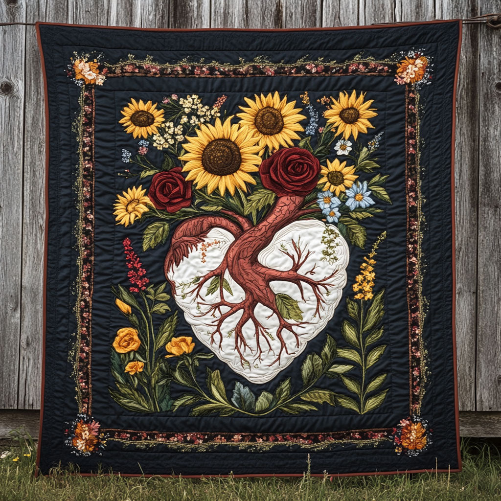 Crimson Heart WN2309029CL Quilt