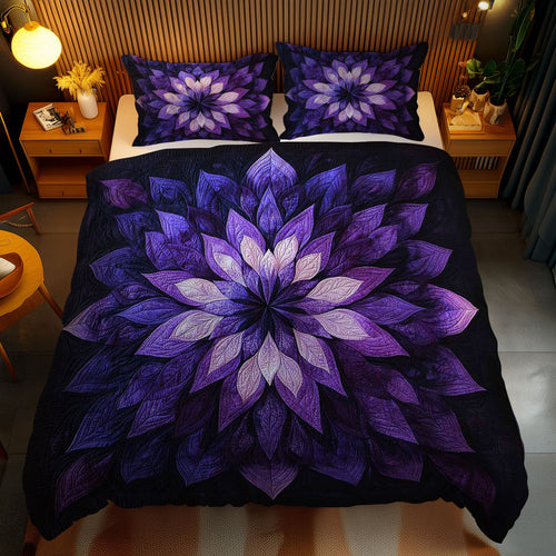 Enchanted Violet Flower WN1303145CL Duvet Cover Set