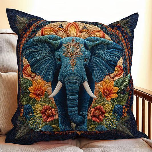 Charming Elephant WX0406076CL Quilt Pillow Case