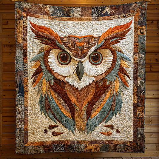 Owl Vintage Tone WY1806034CL Quilt
