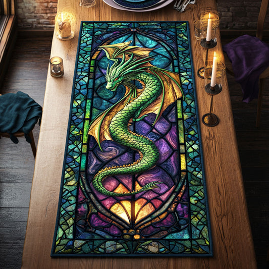 Emerald Dragon CW1301171CL Quilted Table Runner