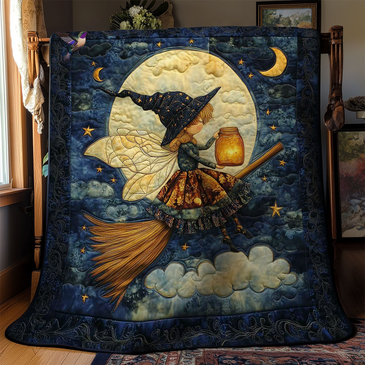 Fairy Bee Flight WN1511081CL Quilt