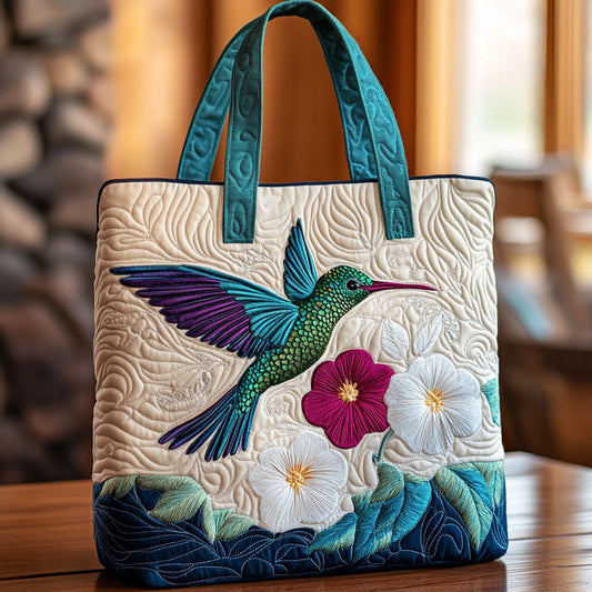 White Blossom CP2409027CL Quilted Tote Bag