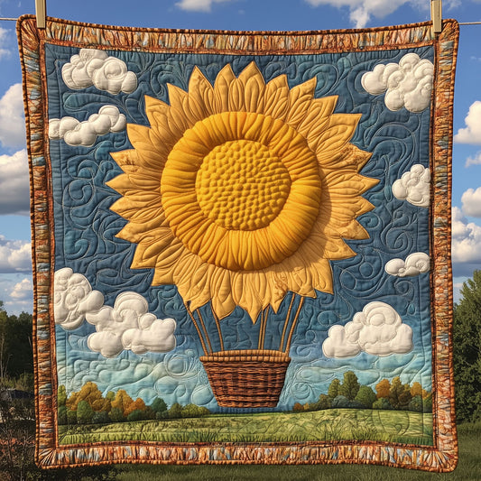 Sunflower Hot Air Balloon LT2409006CL Quilt