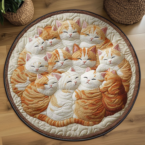 Cozy Cat WN2203008CL Quilted Round Mat