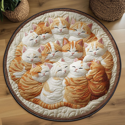 Cozy Cat WN2203008CL Quilted Round Mat