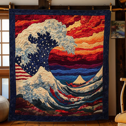 Sacred Memorial Day Wave WN0204034CL Quilt