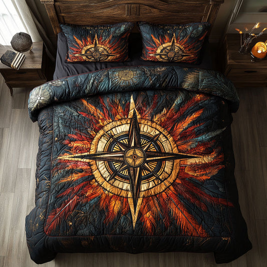 Mystic Compass Native American WY2101028CL Duvet Cover Set