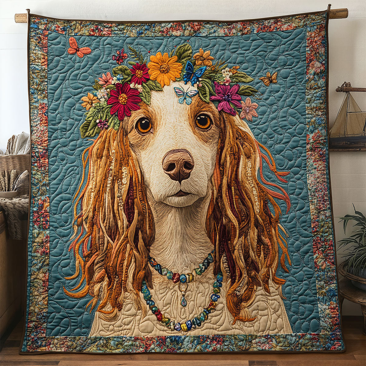 Peaceful Dog WN1707049CL Quilt