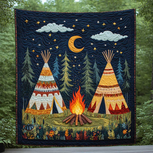 Tipi Camping Night WP1112032CL Quilt