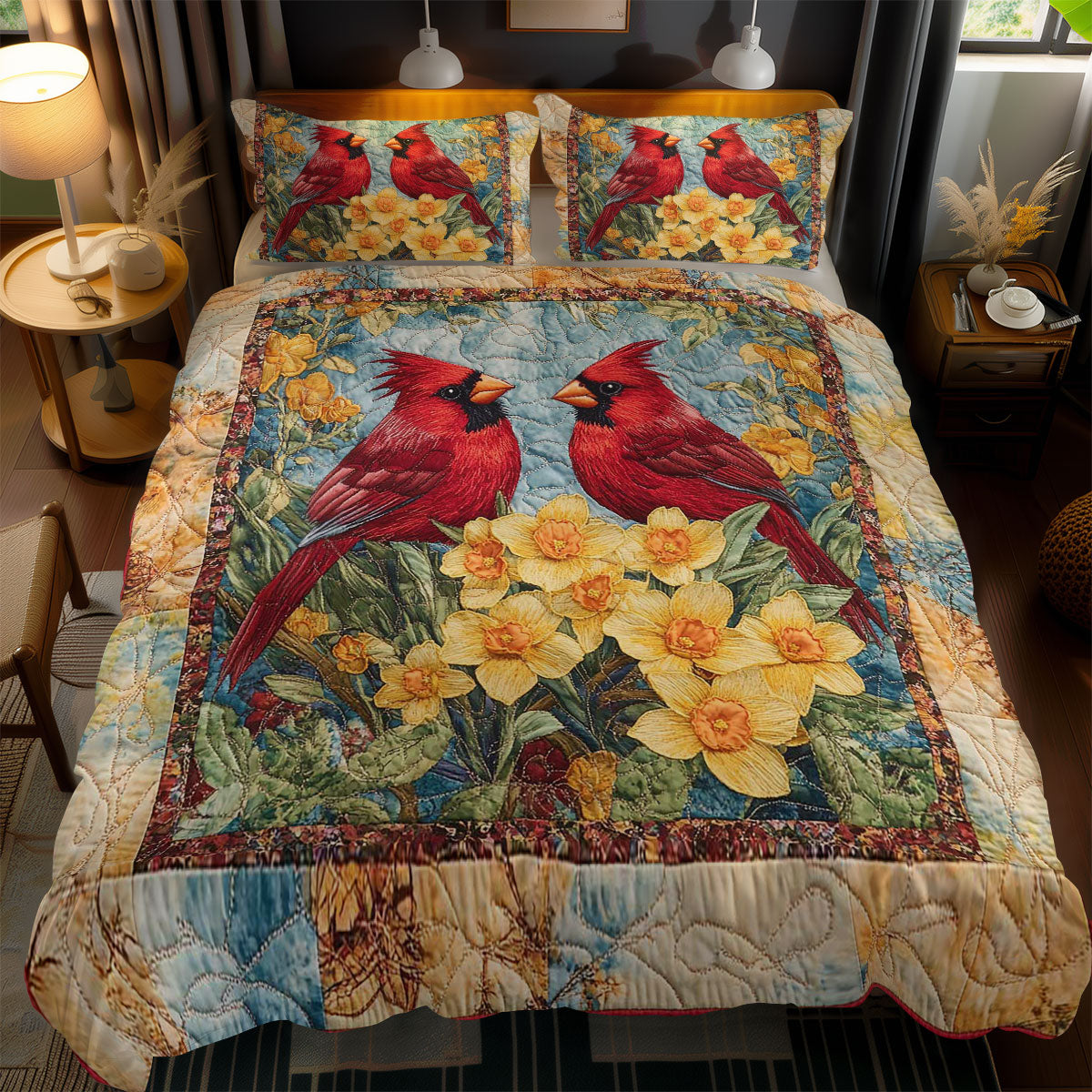 Spring Cardinal WN2102008CL Duvet Cover Set