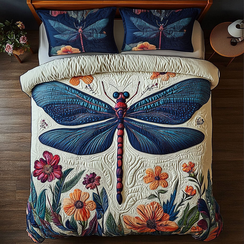Twilight Dragonfly Bloom WX0407081CL Duvet Cover Set