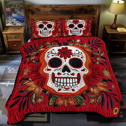 Floral Skull WY2811063CL Duvet Cover Set