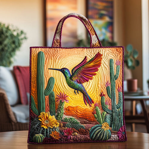 Hummingbird Artisan LT2011013CL Quilted Tote Bag