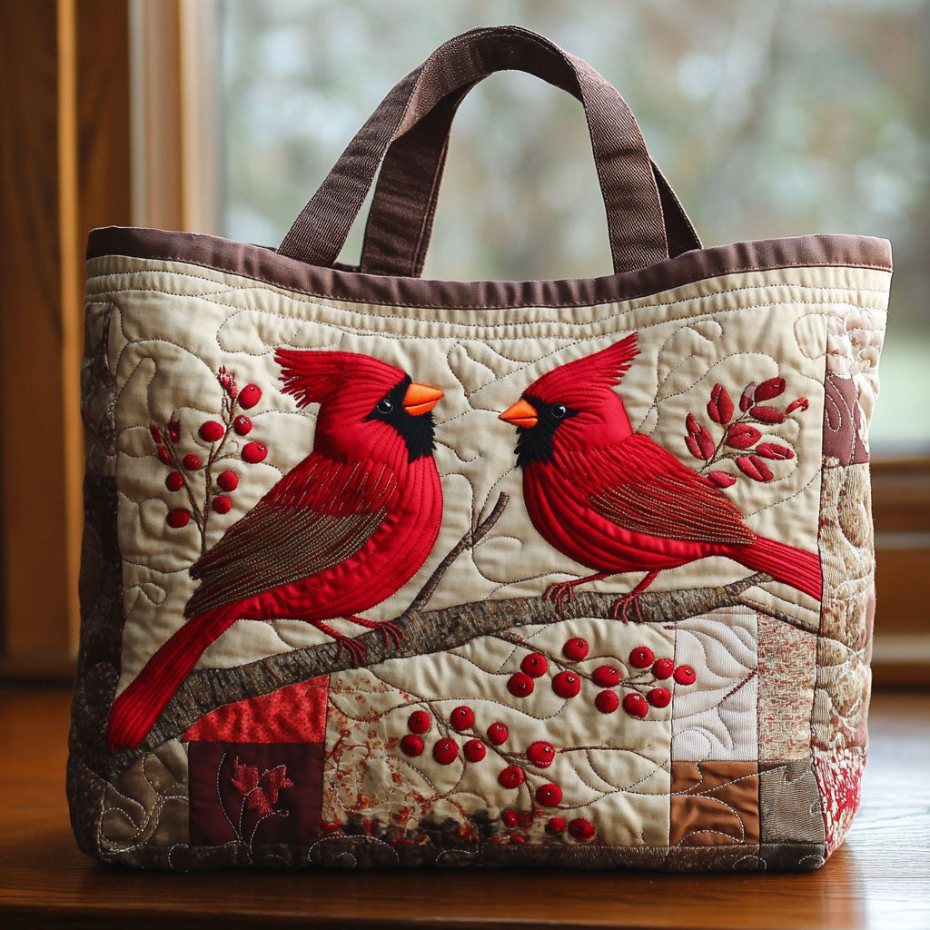 Cardinal Love CP2409035CL Quilted Tote Bag