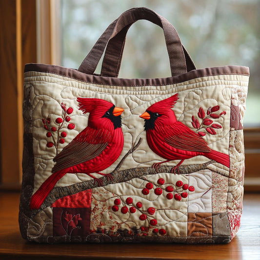 Cardinal Love CP2409035CL Quilted Tote Bag