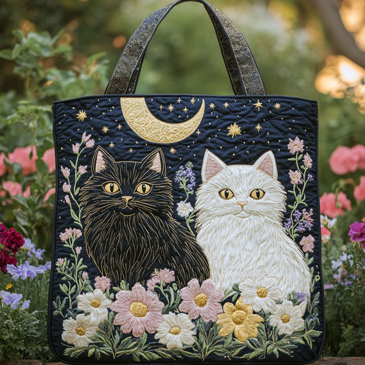 Moon Garden Cats CW2309016CL Quilted Tote Bag