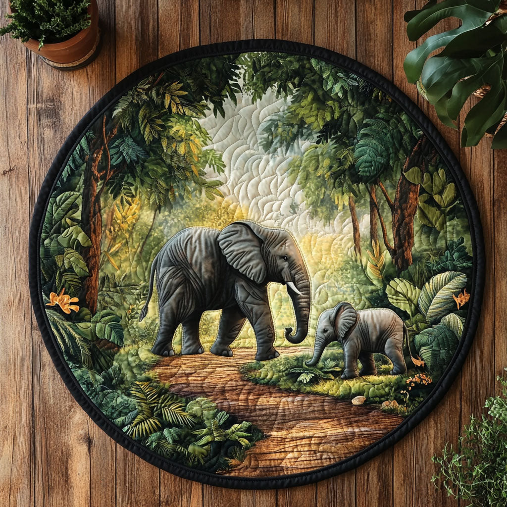 Elephant CW2105300CL Quilted Round Mat