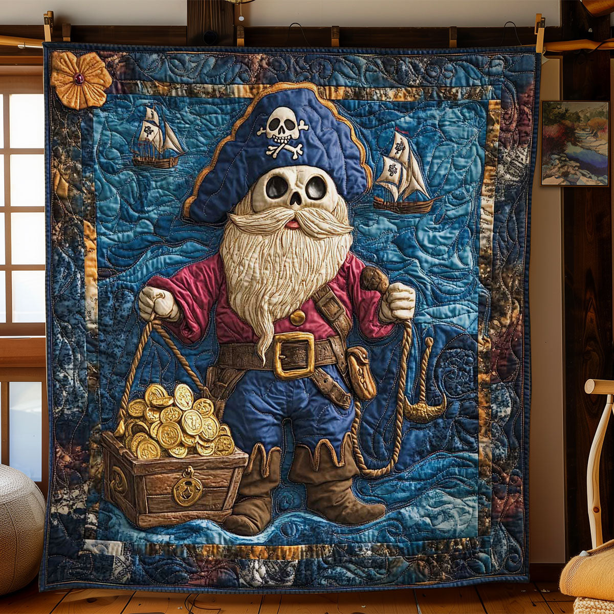 Gnome's Treasure Quest WN0901022CL Quilt