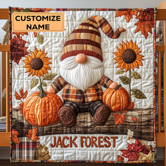 Harvest Hat WJ2907006CL Personalized Baby Quilt