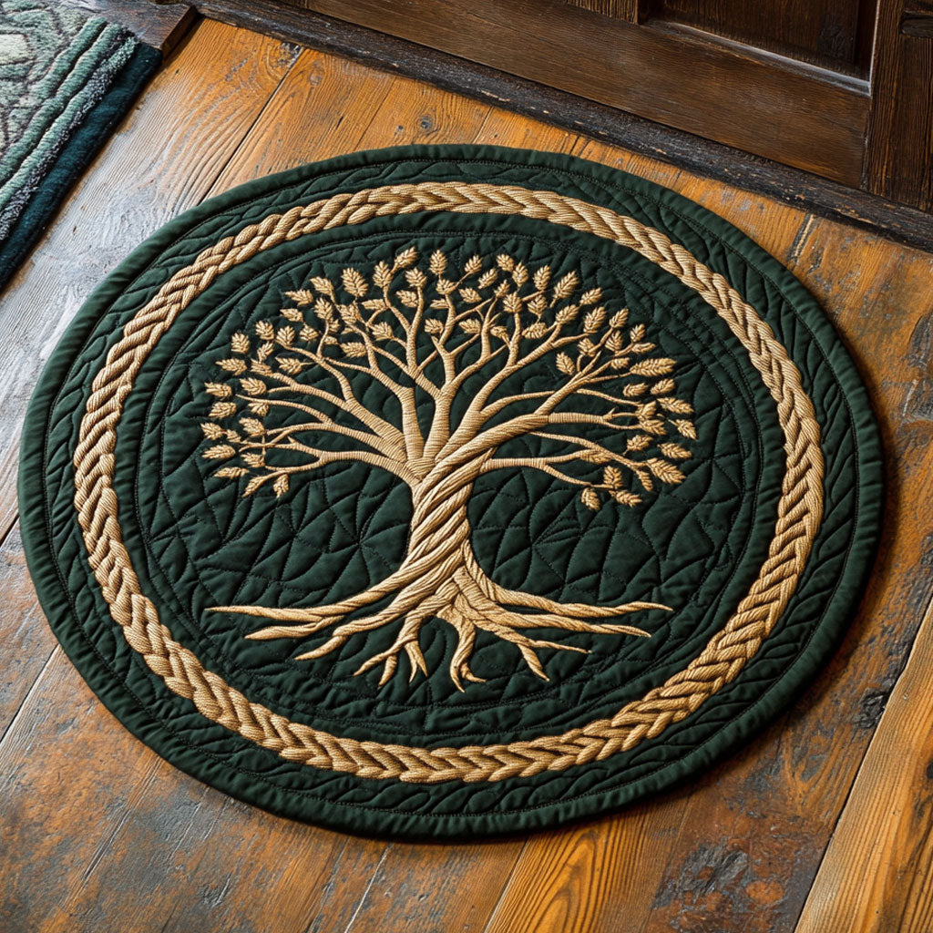 Elderwood Emblem CP2807017CL Quilted Round Mat