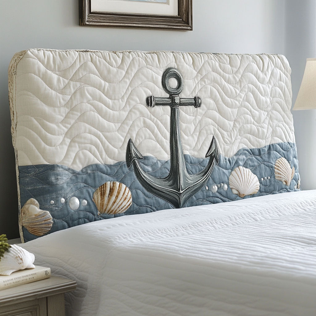 Tidebound Anchor WN0501079CL Quilted Headboard Slipcover