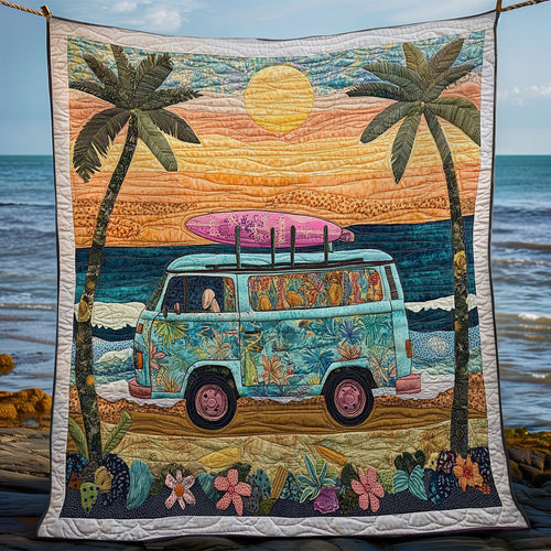 Camping Van In Beach WY1202081CL Quilt