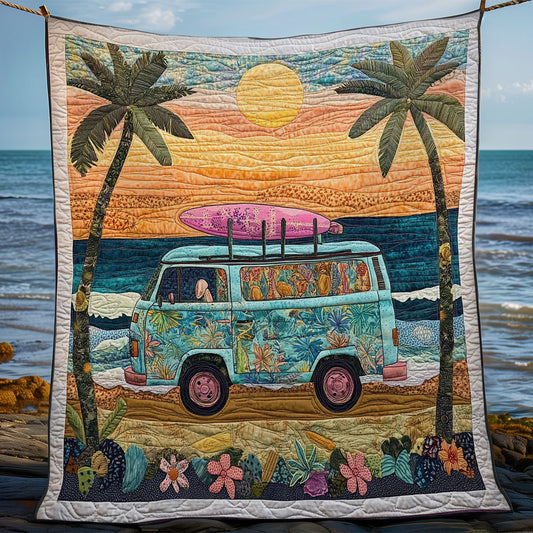Camping Van In Beach WY1202081CL Quilt