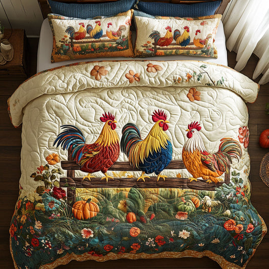 Vintage Chicken CP2306016CL Duvet Cover Set
