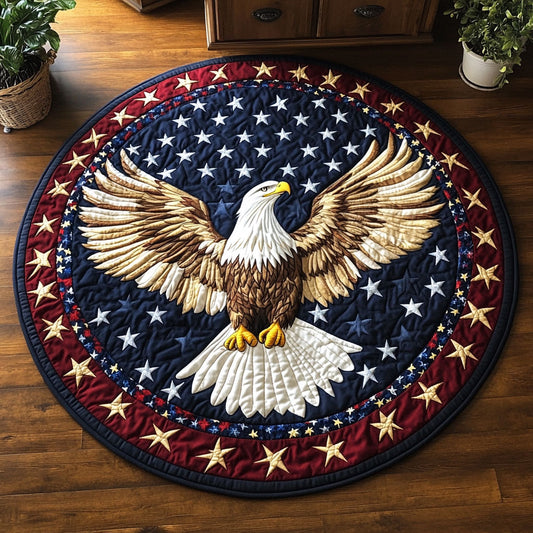 Wings of the Free CM2005006CL Quilted Round Mat