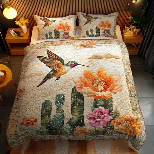 Golden Sunset Hummingbird WN0303092CL Duvet Cover Set
