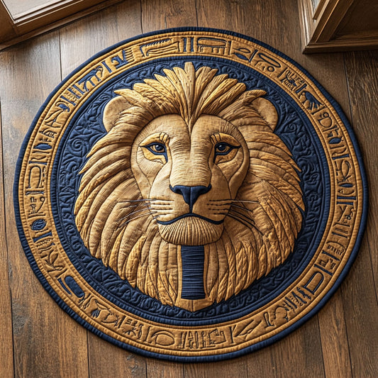 Pharaoh Lion Seal CP1407060CL Quilted Round Mat