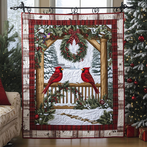 Gorgeous Cardinals  WU1710017CL Quilt
