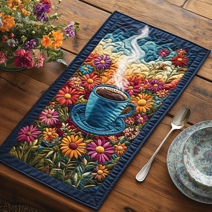 Floral Drink CP0206037CL Quilted Table Runner