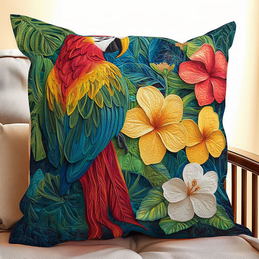 Parrot Flower WX0406111CL Quilt Pillow Case