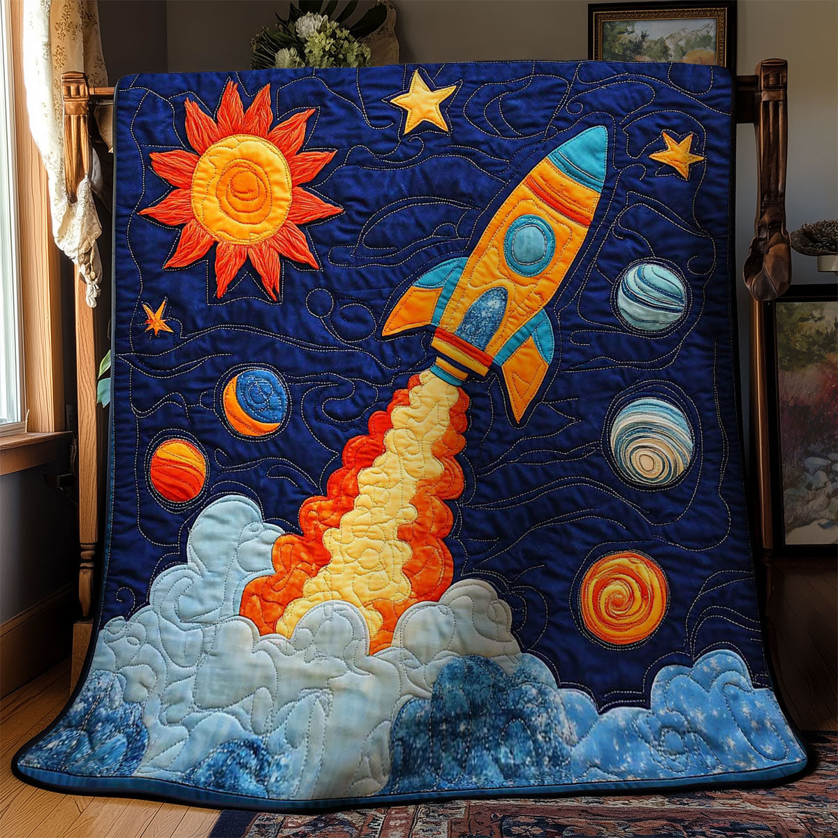 Galaxy Rocket WN2403037CL Quilt