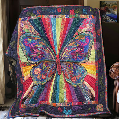 Mystic Colorful Butterfly WY2102050CL Quilt