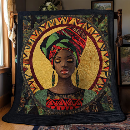 Black Women Portrait WY0503094CL Quilt